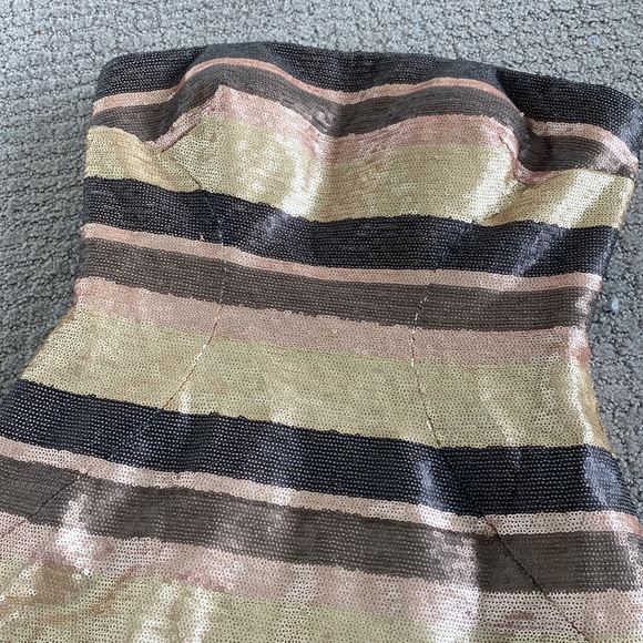 Striped sequin mini dress - Picture 2 of 3